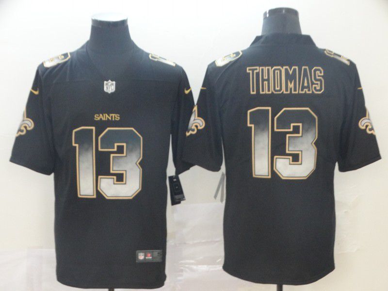 Men New Orleans Saints #13 Thomas Nike Black Smoke Fashion Limited Jersey
